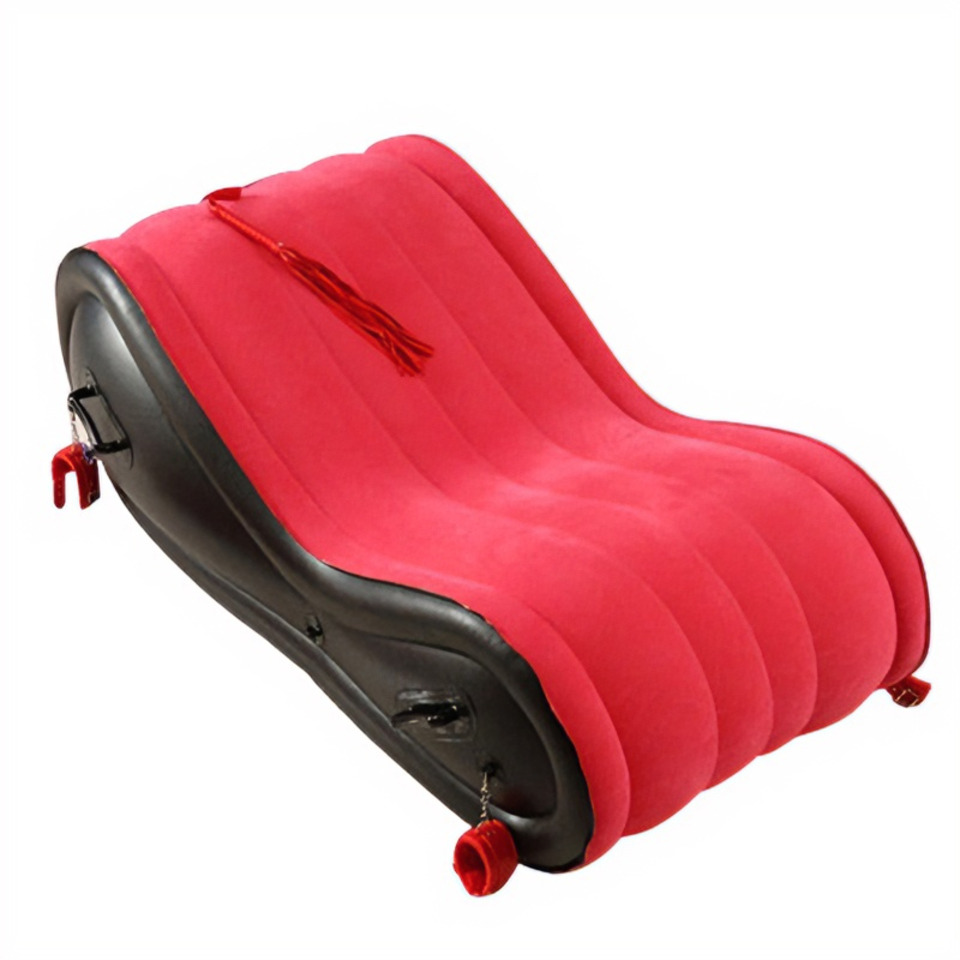 Outdoor Furniture Epping - Canapé-lit gonflable rouge en PVC, mobilier