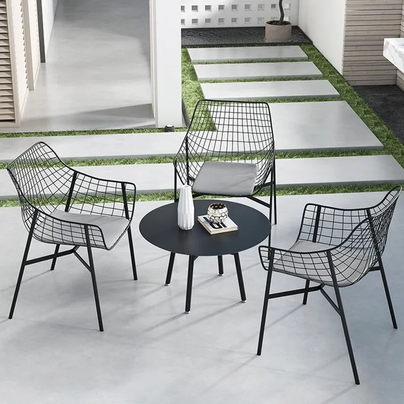 Outdoor Furniture For Cafe - Ensemble table et chaises en fer