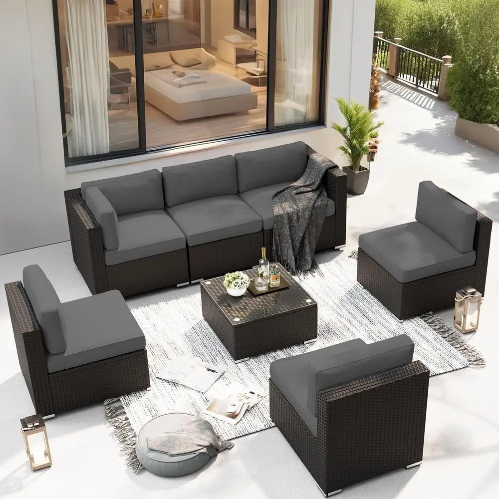Outdoor Furniture Grey - Ensemble de meubles de patio avec