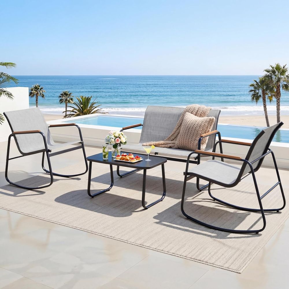 Outdoor Furniture Grey - Ensemble de meubles de patio extérieur