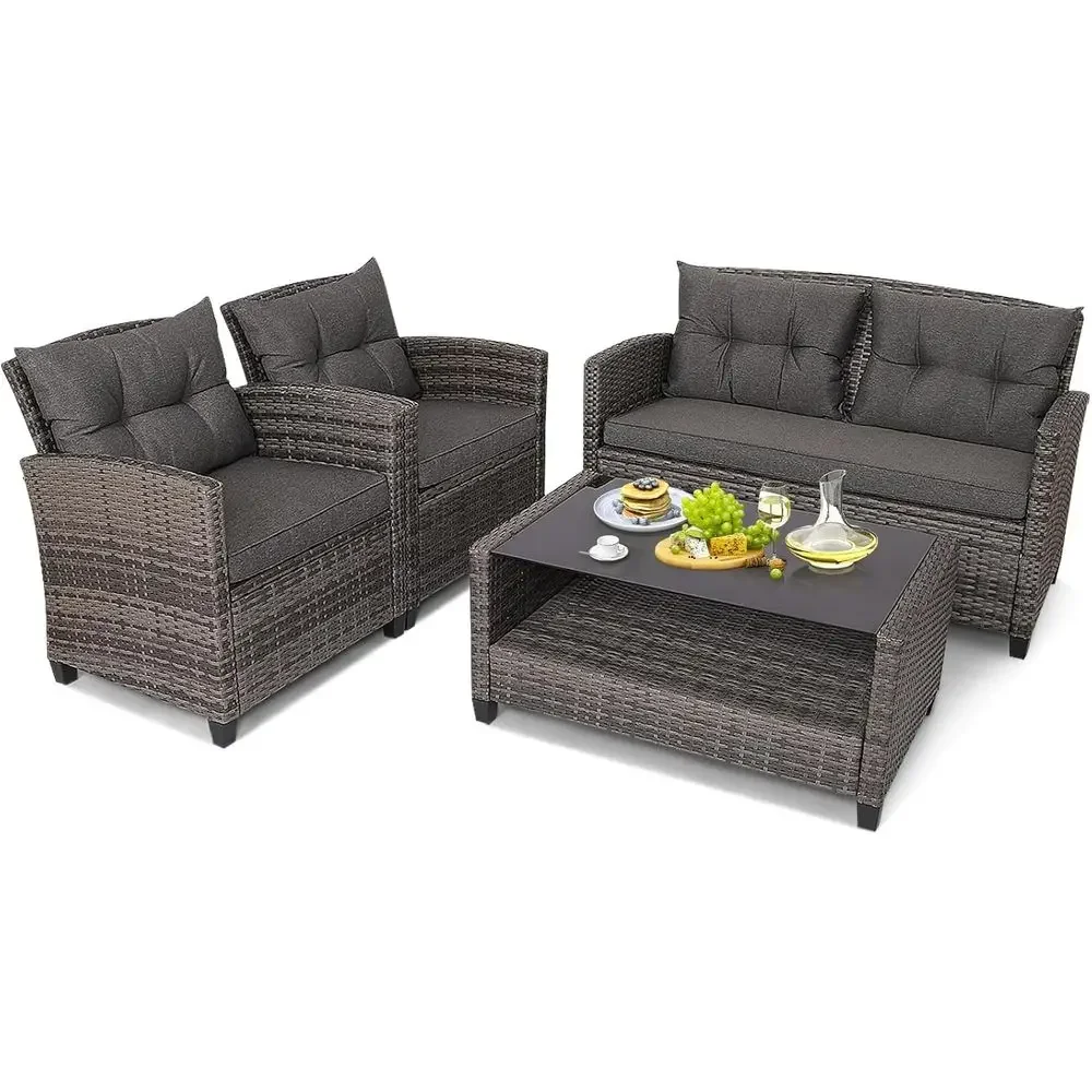Outdoor Furniture Grey - Ensemble de meubles de patio gris
