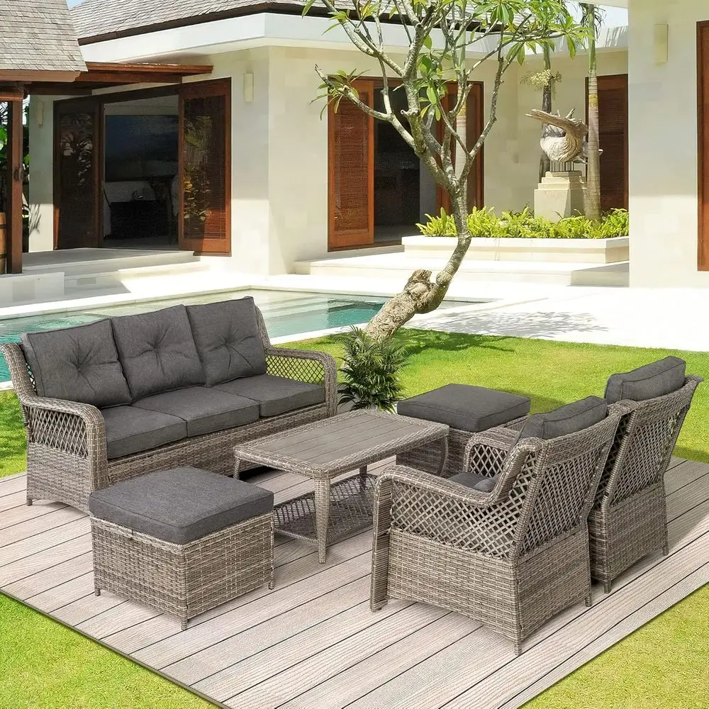 Outdoor Furniture Grey - Ensemble de meubles de patio en