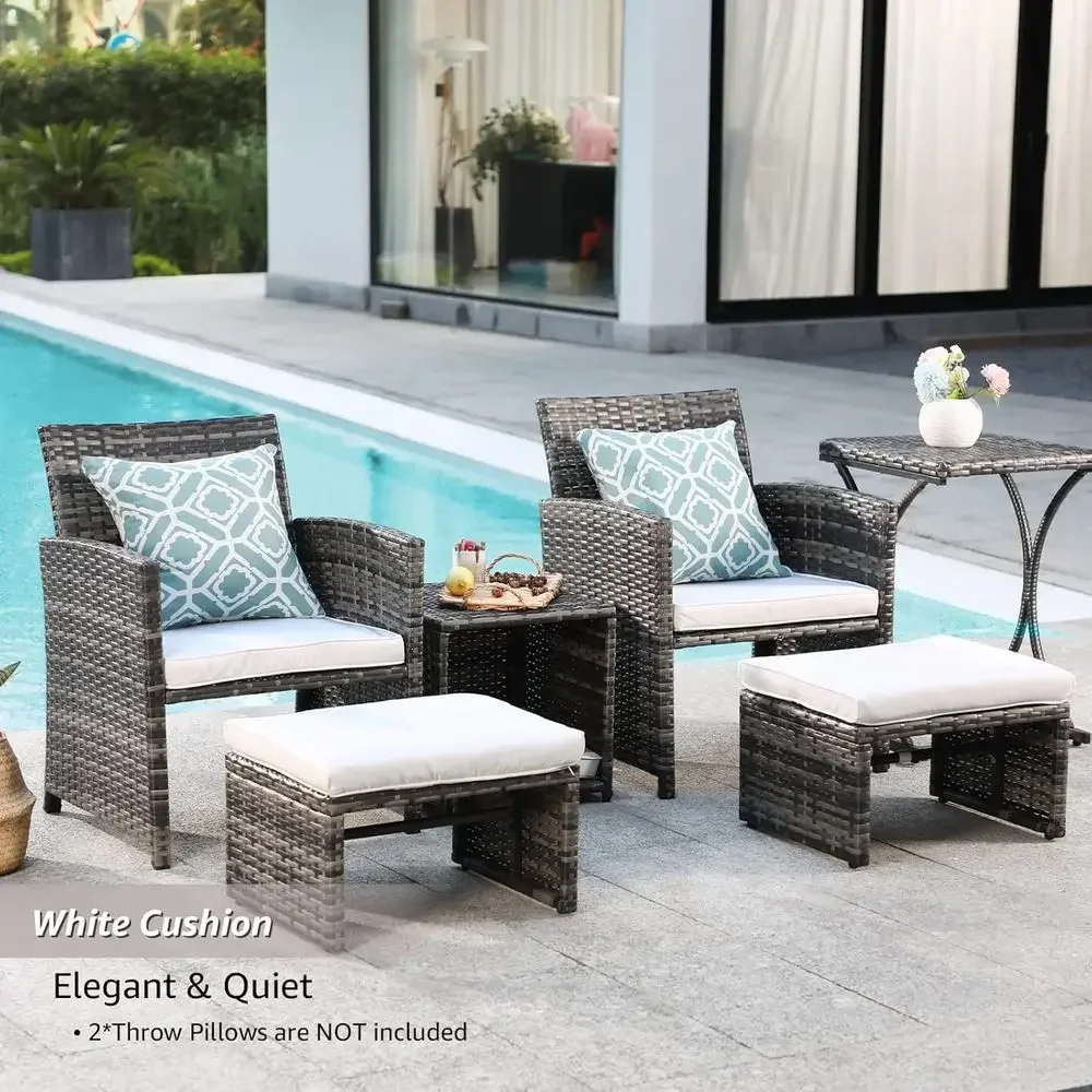 Ensemble de meubles de patio e - Outdoor Furniture Grey avis et prix