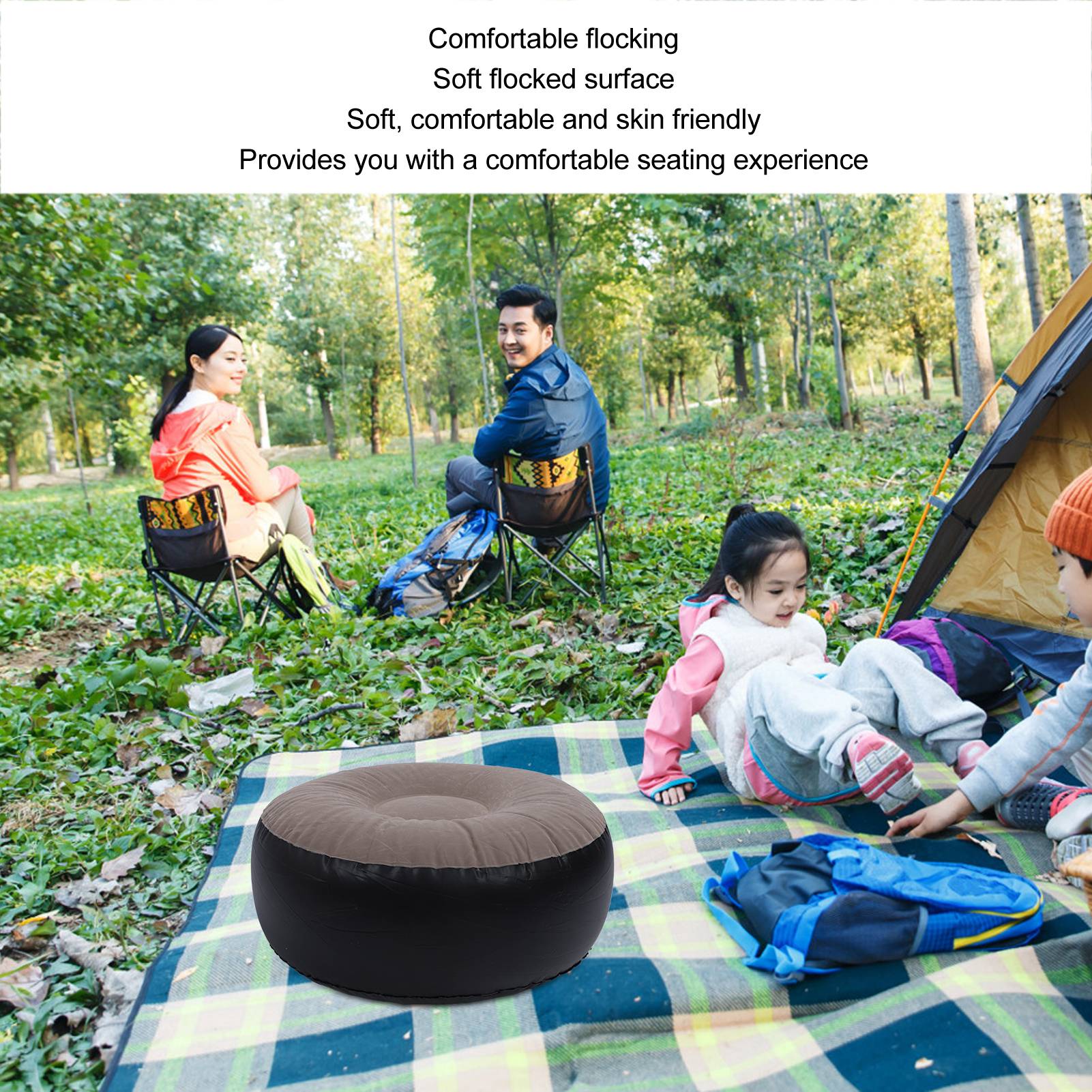 Tabouret gonflable floqué mult - Outdoor Furniture Designer avis et prix
