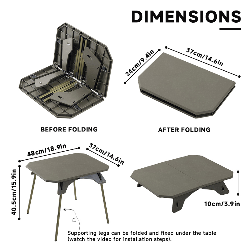 WESTTUNE Table de Camping en p - Outdoor Furniture Usa avis et prix