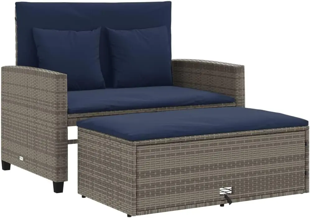 Canapé de jardin convertible e - Outdoor Furniture Grey avis et prix
