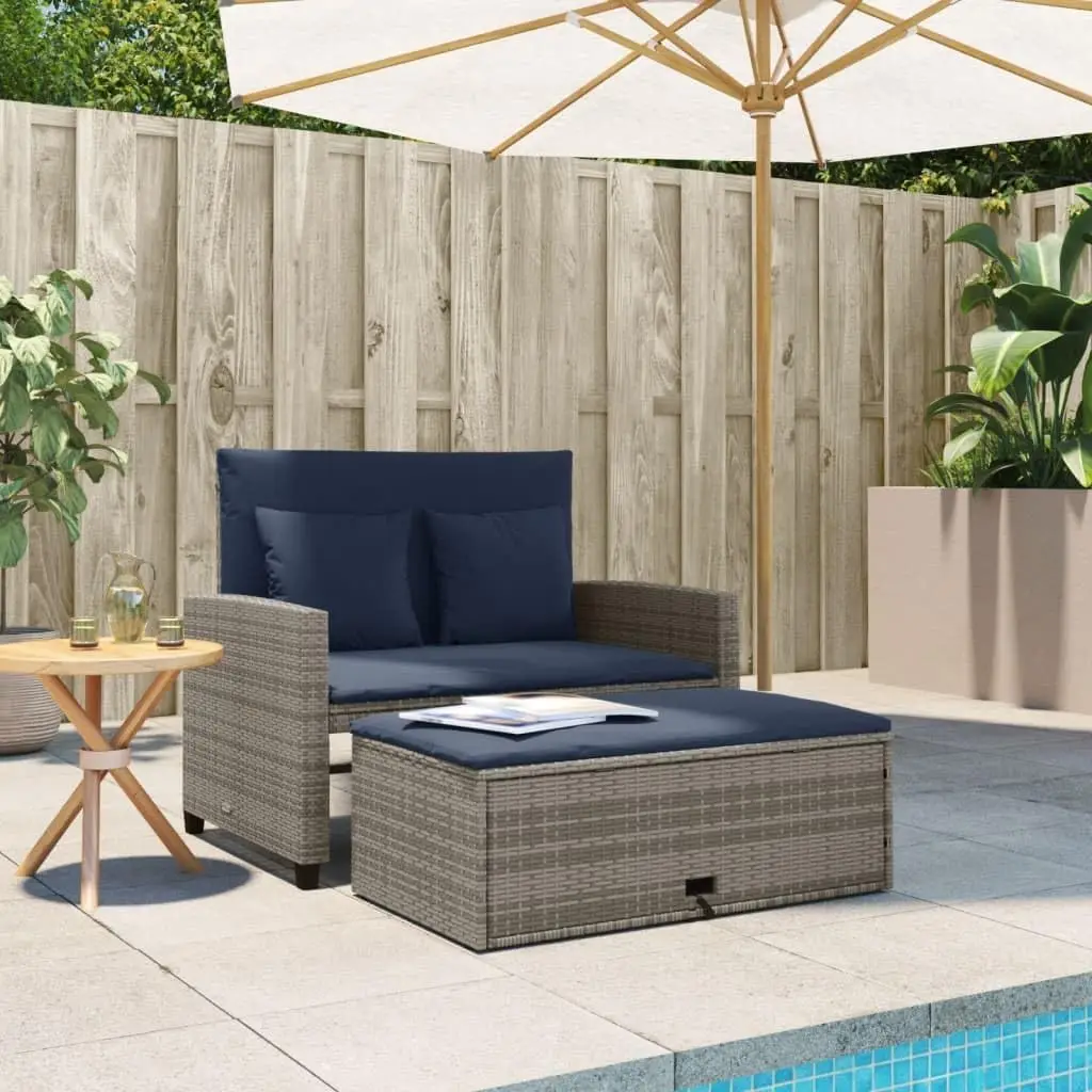 Canapé de jardin convertible e - Outdoor Furniture Grey avis et prix