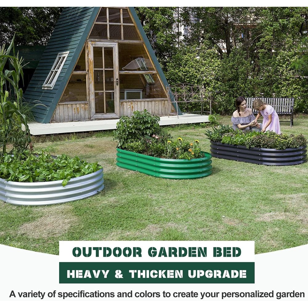 Paquet de 2 lits de jardin sur - Planter Raised Metal avis et prix