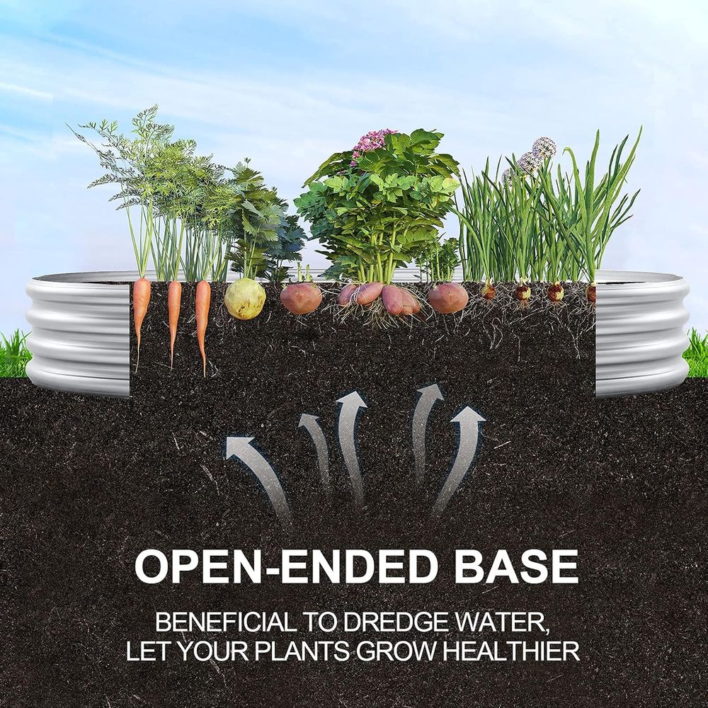 Paquet de 2 lits de jardin sur - Planter Raised Metal avis et prix