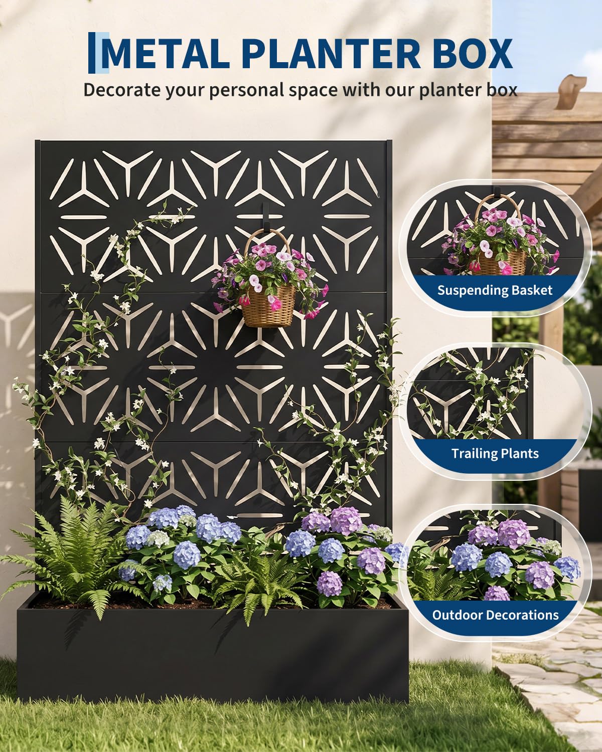 Jardinière en métal toutes sai - Planter Raised Metal avis et prix