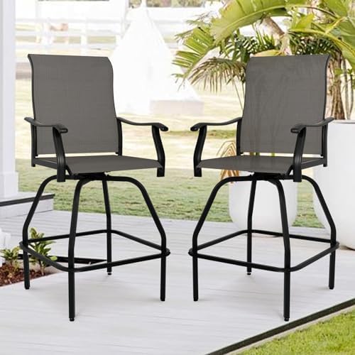 Ensemble de bar de patio 2 piè - Outdoor Furniture Grey avis et prix