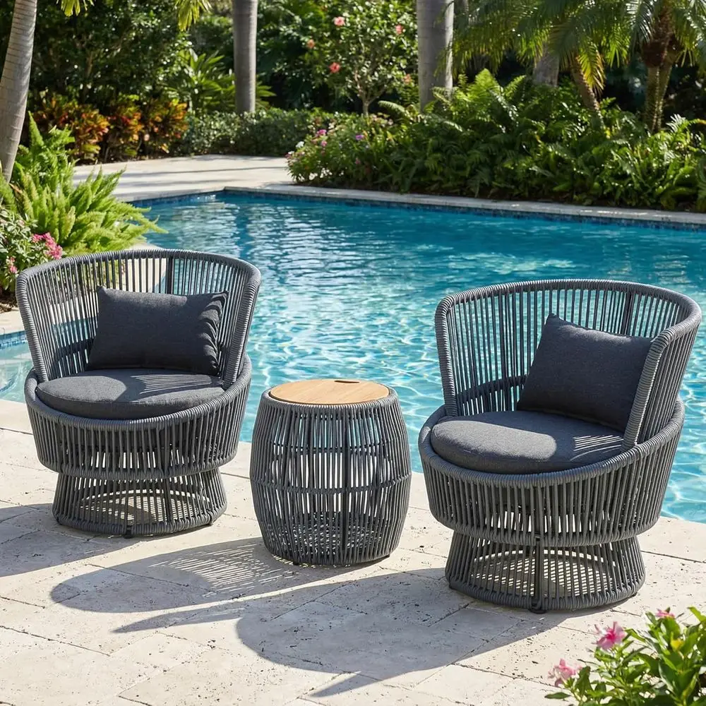 Ensemble de 2 fauteuils pivota - Outdoor Furniture Grey avis et prix