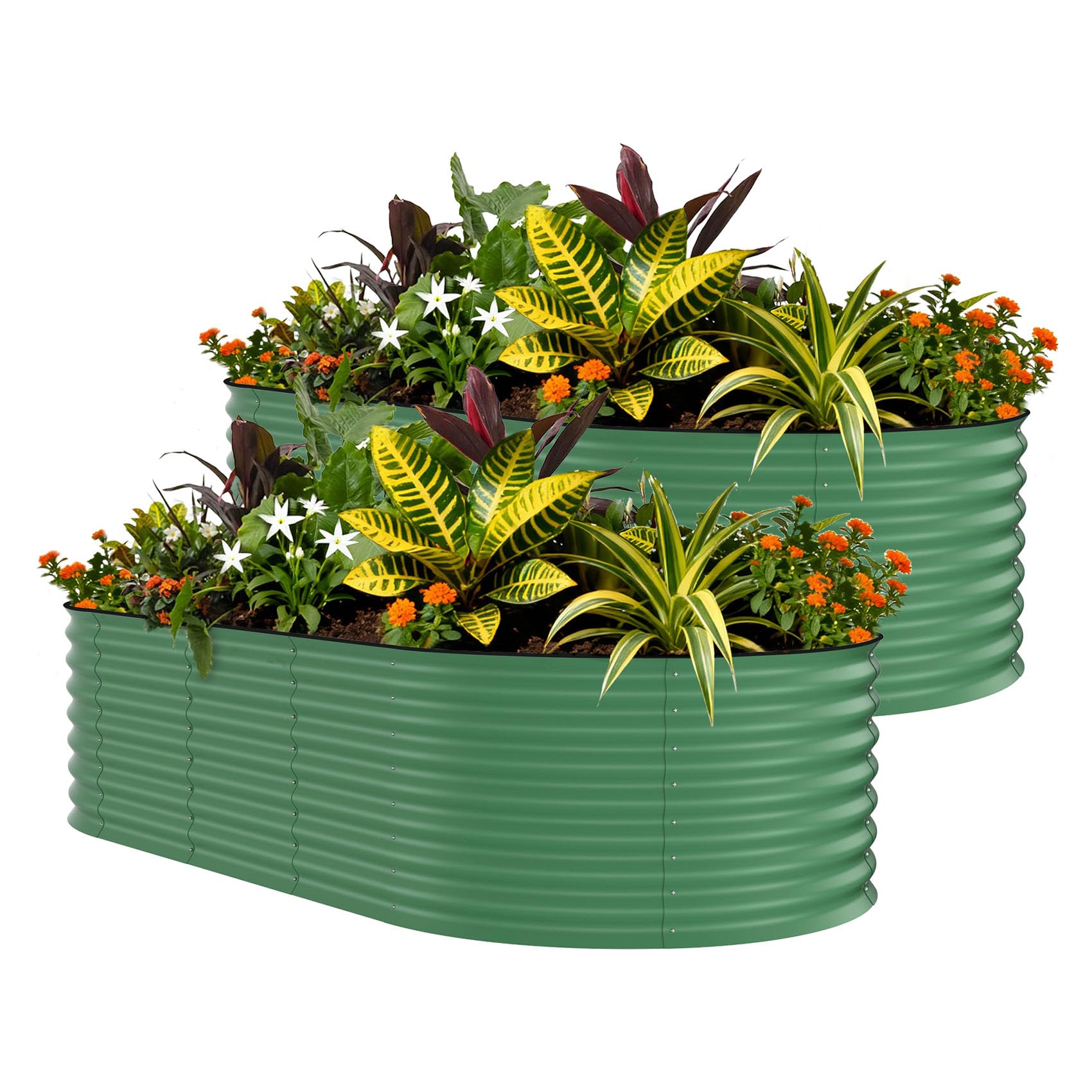 Lot de 2 bacs de jardin suréle - Planter Raised Metal avis et prix