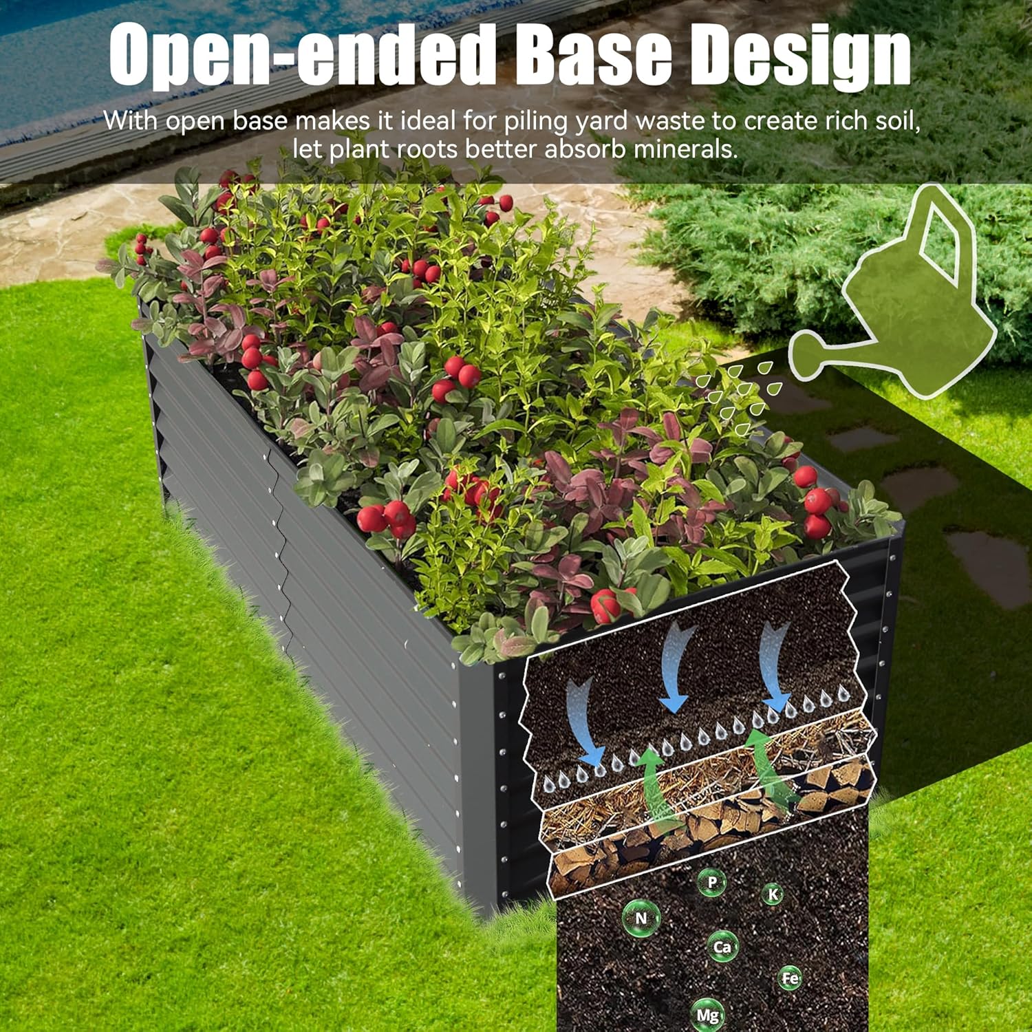 Bac de jardin surélevé galvani - Planter Raised Metal avis et prix