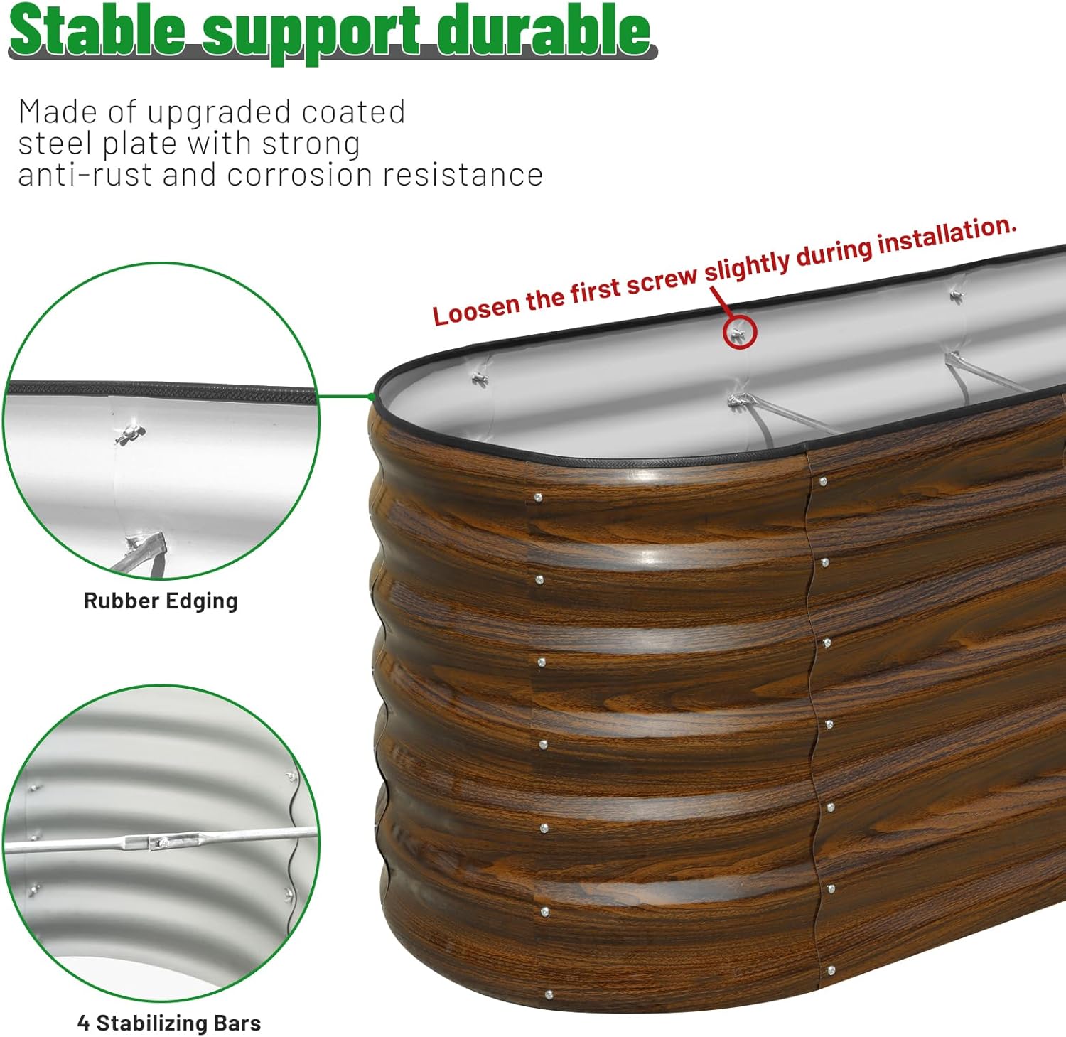 Kit de jardinière surélevée en - Planter Raised Metal avis et prix