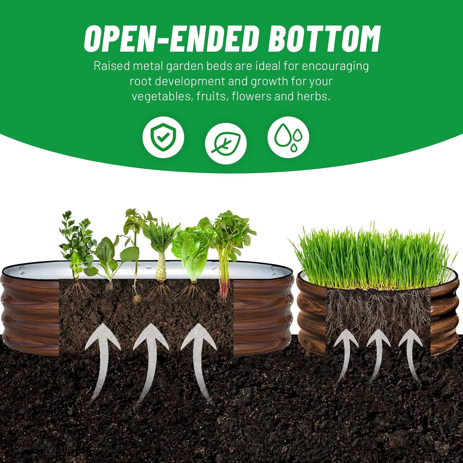 Kit de 3 bacs de jardin suréle - Planter Raised Metal avis et prix