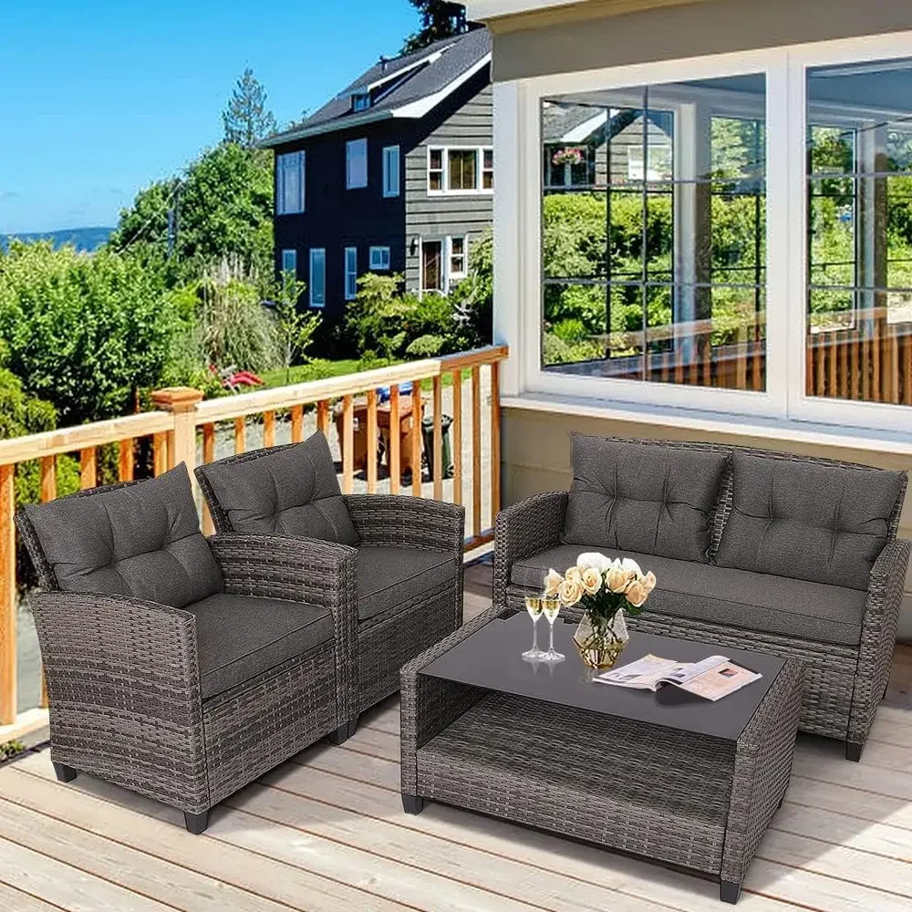 Ensemble de meubles de patio g - Outdoor Furniture Grey avis et prix