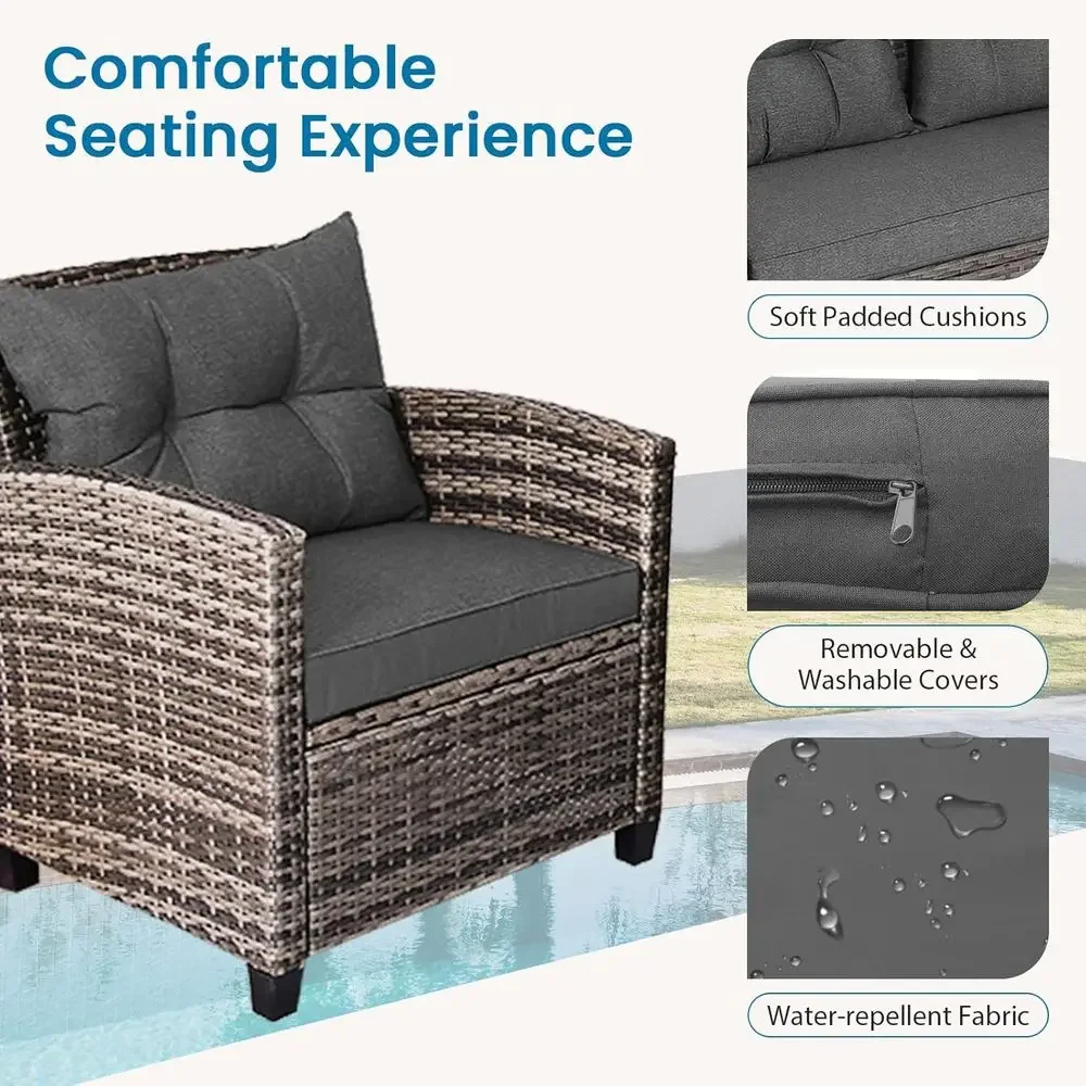 Ensemble de meubles de patio g - Outdoor Furniture Grey avis et prix