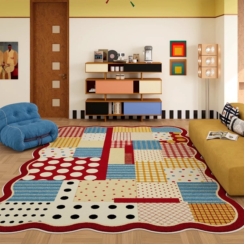 Tapis de salon abstrait motif  - Outdoor Furniture For Cafe avis et prix