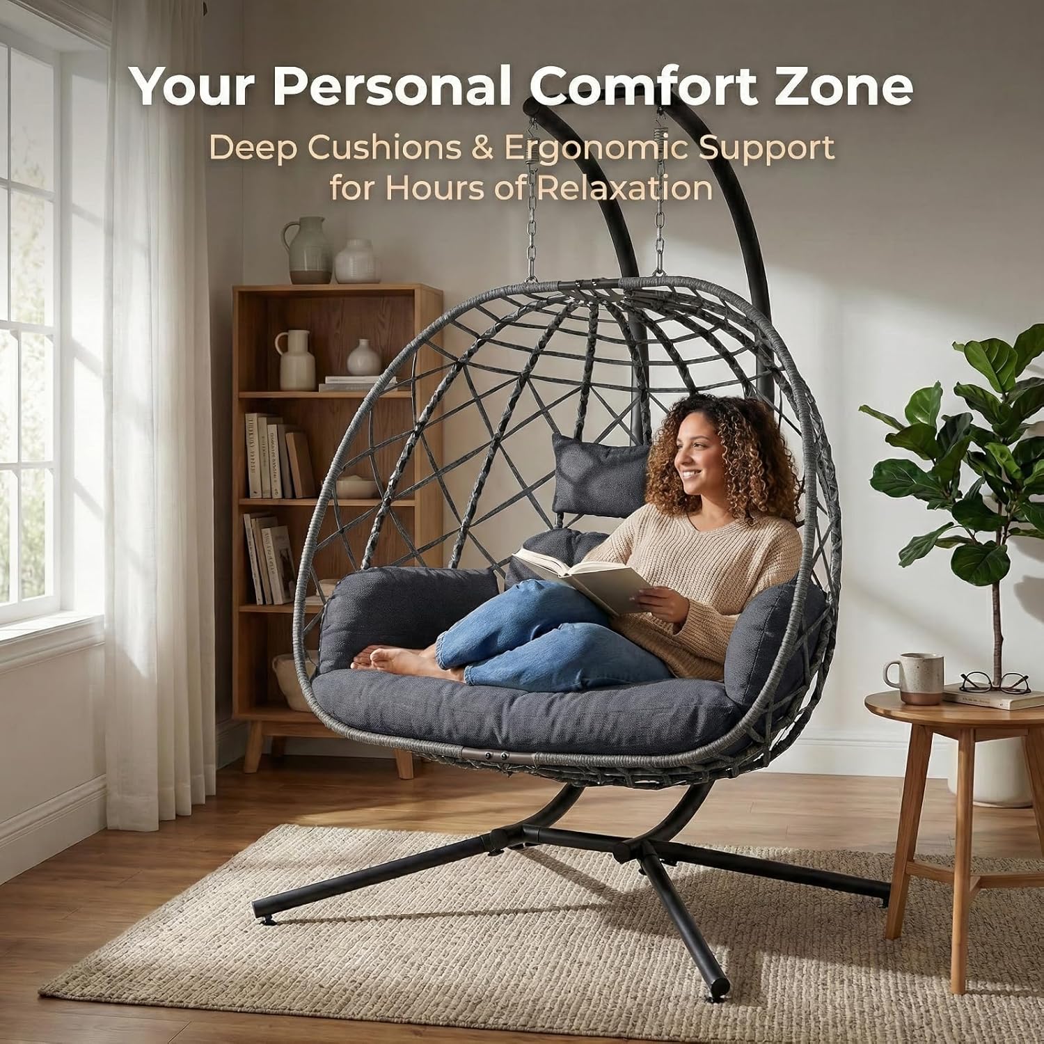 Fauteuil suspendu pour 2 perso - Outdoor Furniture Grey avis et prix