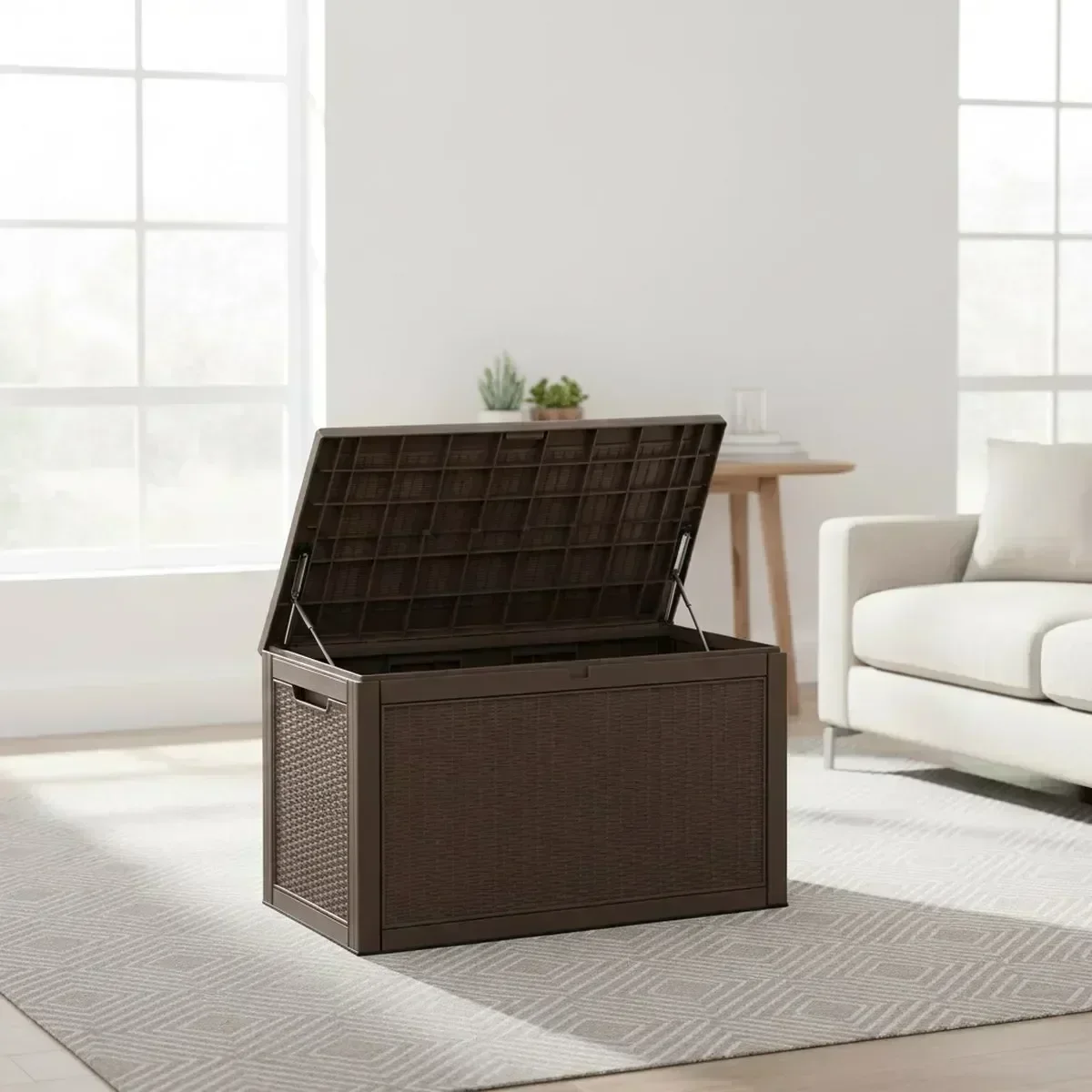Grand banc de rangement extéri - Outdoor Furniture Grey avis et prix