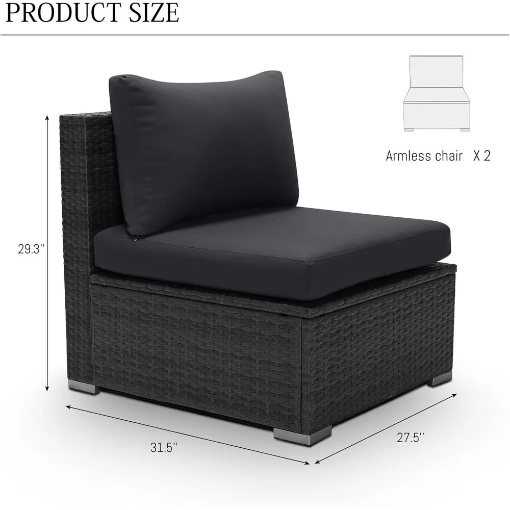Ensemble de meubles de patio e - Outdoor Furniture Grey avis et prix