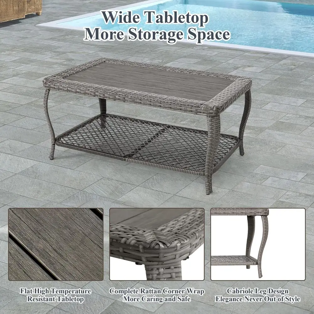 Ensemble de meubles de patio e - Outdoor Furniture Grey avis et prix