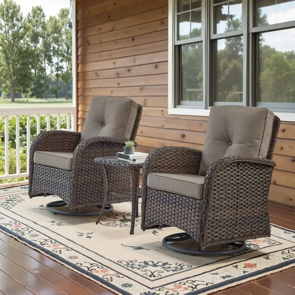 Ensemble de 2 chaises à bascul - Outdoor Furniture Grey avis et prix